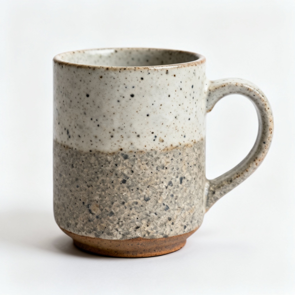 Handcrafted Ceramic Coffee Mug - Speckled Glaze, 12 oz